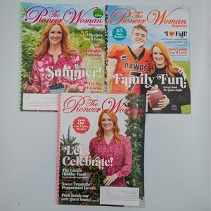 Pioneer Woman Magazine Ree Drummond 2022 Seasonal Summer Fall Holiday Lot of 3